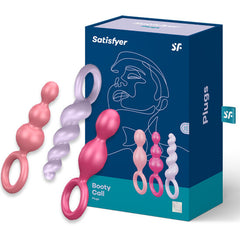 SATISFYER - 3 PCS TRICOLOR BUTT PLUG SET