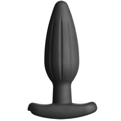 ELECTRASTIM - BLACK SILICONE ANAL PLUG ROCKER MEDIUM