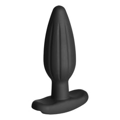 ELECTRASTIM - BLACK SILICONE ANAL PLUG ROCKER MEDIUM