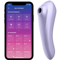 SATISFYER - DUAL PLEASURE MAUVE AIR PULSE VIBRATOR