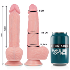 ROCKARMY - HARNESS + REALISTIC PREMIUM SPITFIRE LIQUID SILICONE 21 CM -O- 4.62 CM