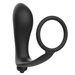 ADDICTED TOYS - VIBRATING ANAL PLUG WITH COCK RING