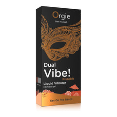 VIBRADOR LÍQUIDO BEIJÁVEL DUAL VIBE SEX ON THE BEACH 15ML ORGIE