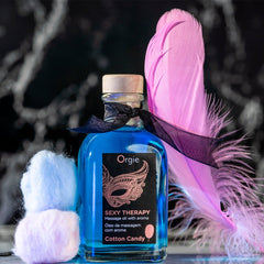 KIT DE MASSAGEM LIPS SEXY THERAPY ALGODÃO DOCE 100ML ORGIE