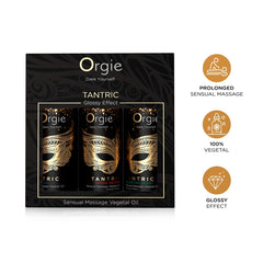 ORGIE Sensual Tantric Massage Oil Set, Mini Size, 3 x 30ml
