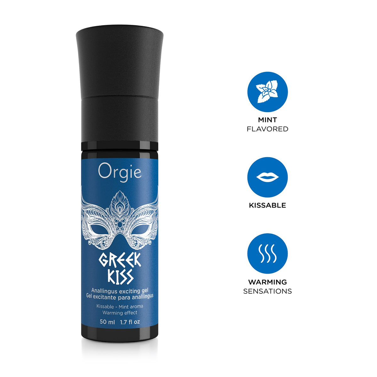 GEL DE MASSAGEM ANAL COM EFEITO CALOR GREEK KISS 50ML ORGIE