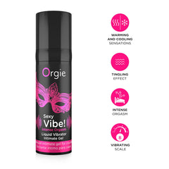 Intense Orgasm Vibrating Gel 15ml ORGIE