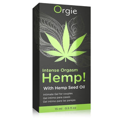 Intense Orgasm Hemp Vibrating Gel 15ml Orgie