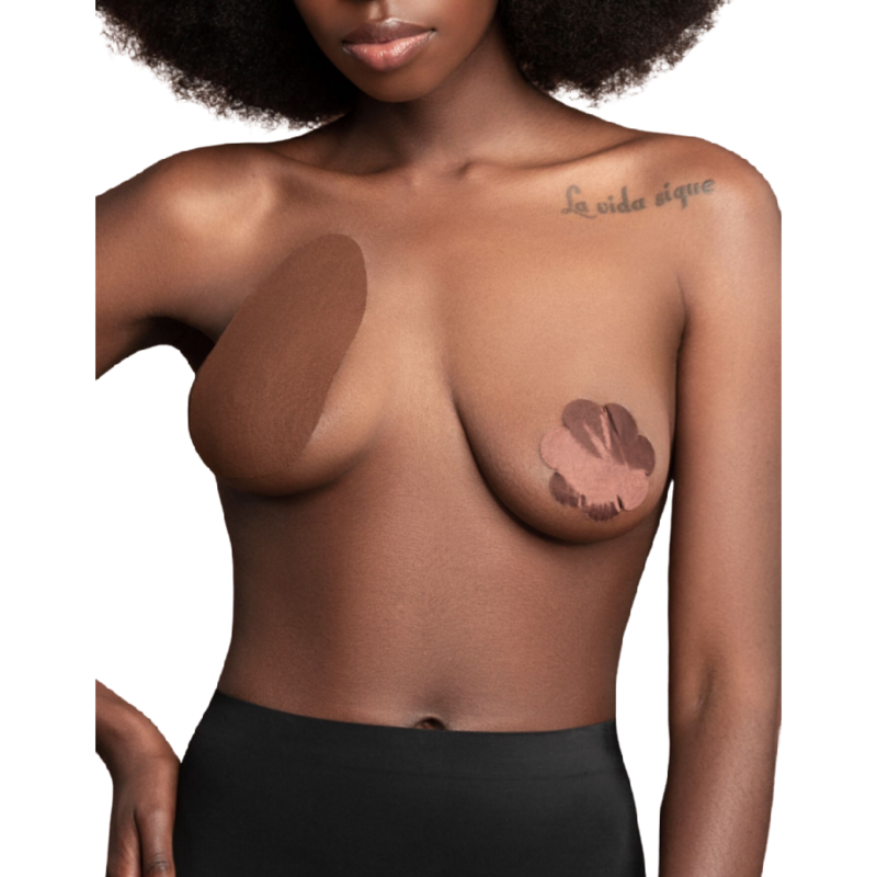 BYE-BRA - BREAST ENHANCEMENT + 3 PAIRS OF BEIGE SATIN A/C CUP