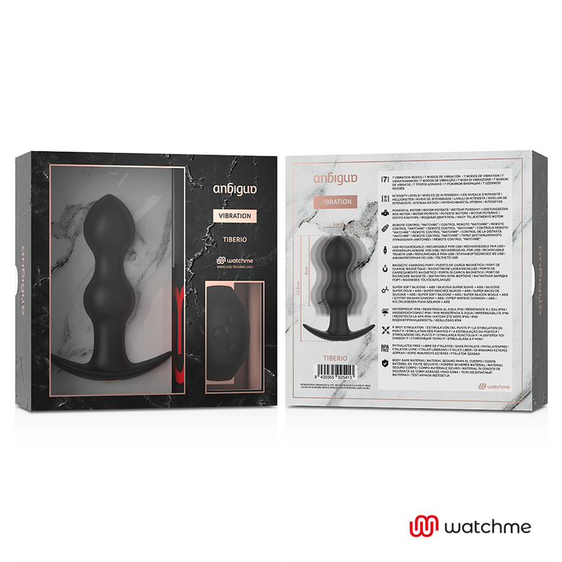 ANBIGUO - WATCHME REMOTE CONTROL PLUG ANAL VIBRATOR TIBERIUS