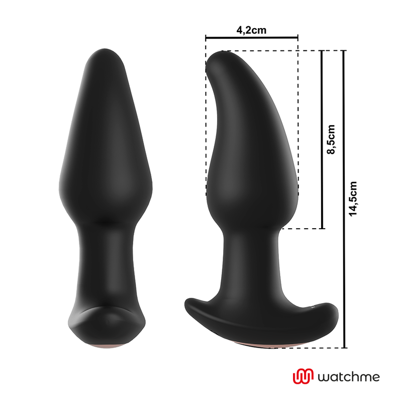 ANBIGUO - WATCHME REMOTE CONTROL ANAL PLUG VIBRATOR WITH AMADEUS PEARL ROTATION