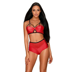 OBSESSIVE - LEATHERIA TWO PIECE SET L/XL