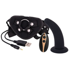 SEVEN CREATIONS - HARNESS STRAP WITH DILDO 12.5 CM