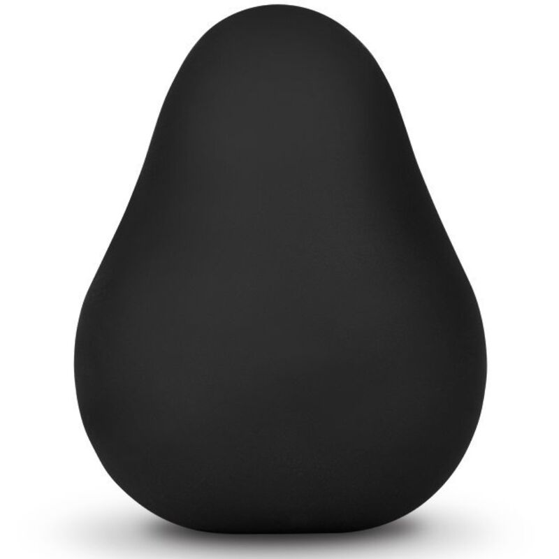 G-VIBE - REUSABLE TEXTURED MASTURBATOR BLACK EGG