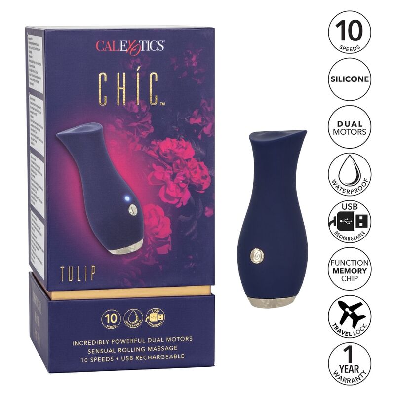 CALEXOTICS - CHIC BLUE TULIPE MASSAGER