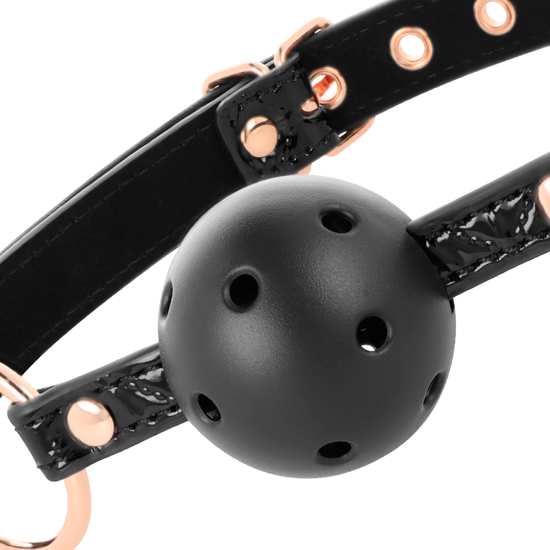 BEGME - BLACK EDITION VEGAN LEATHER GAG BALL