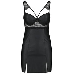 PASSION - LOONA CHEMISE COURO ECOLÓGICO L/XL