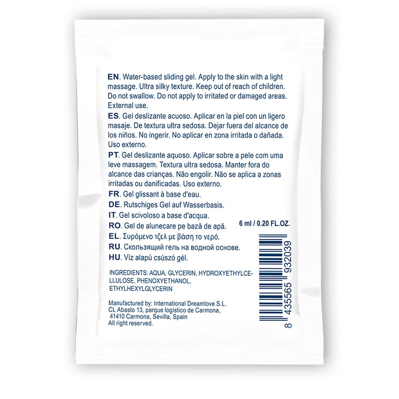 WATERFEEL - NEUTRAL WATER BASED SLIDING GEL 6 ML