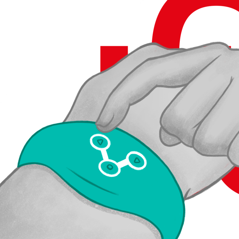 WATCHME - WATCH WITH AQUAMARINE WIRELESS TECHNOLOGY