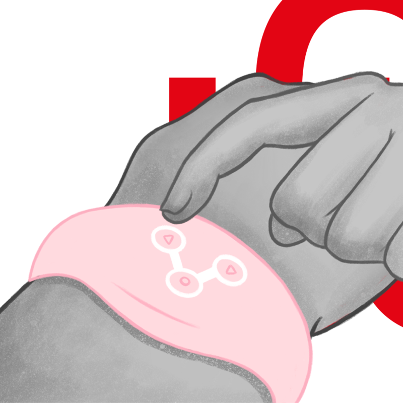WATCHME - WATCH WITH WIRELESS TECHNOLOGY IN SOFT PINK
