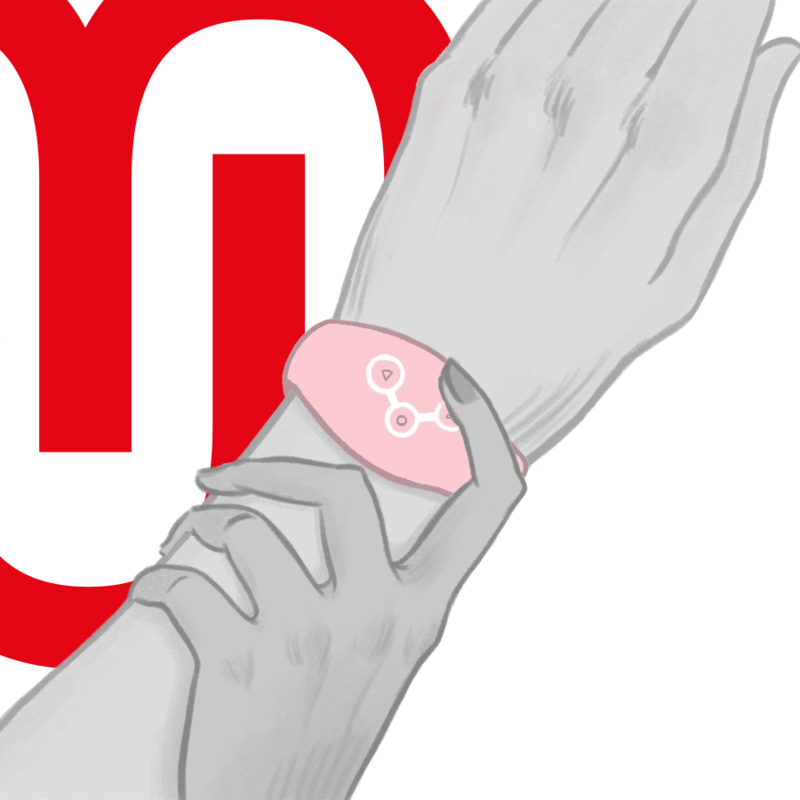 WATCHME - WATCH WITH WIRELESS TECHNOLOGY IN SOFT PINK