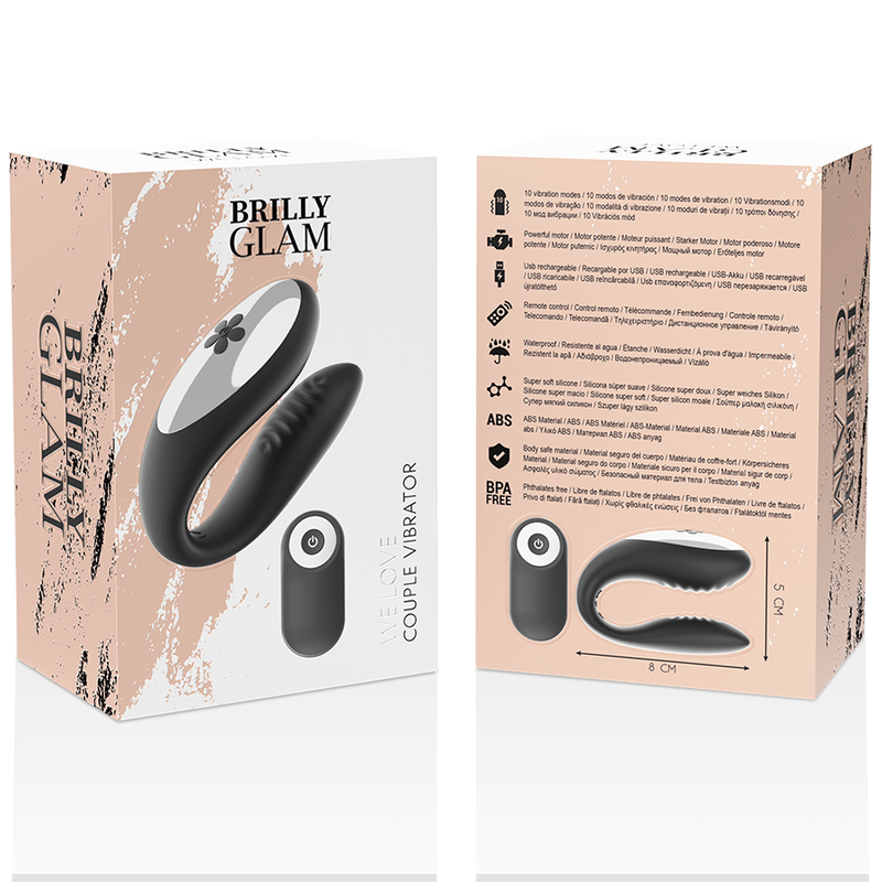 BRILLY GLAM - WE LOVE PARTNERS BLACK REMOTE CONTROL