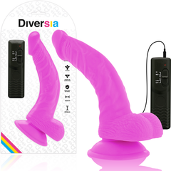 DIVERSIA - FLEXIBLE VIBRATOR DIVERSIA PURPLE 21.5 CM -O- 4.5 CM