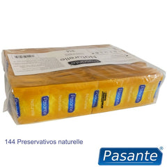 PASANTE - PRESERVATIVOS NATURELLE SACO 144 UNIDADES