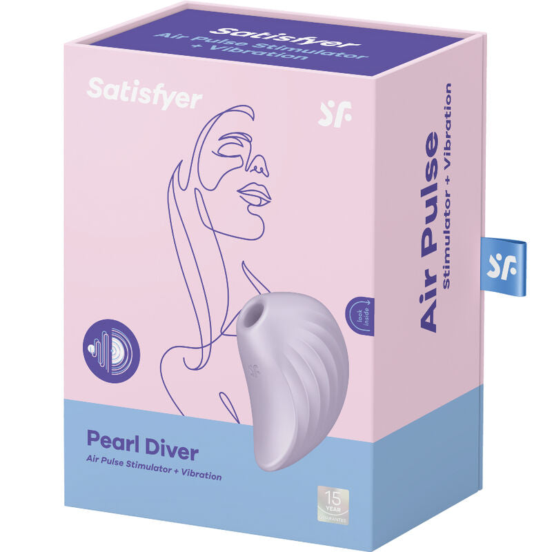 SATISFYER - AIR PULSE STIMULATOR AND VIBRATOR PEARL DIVER GREEN