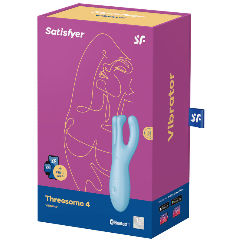 SATISFYER - APP VIBRATOR THREESOME 4 PINK