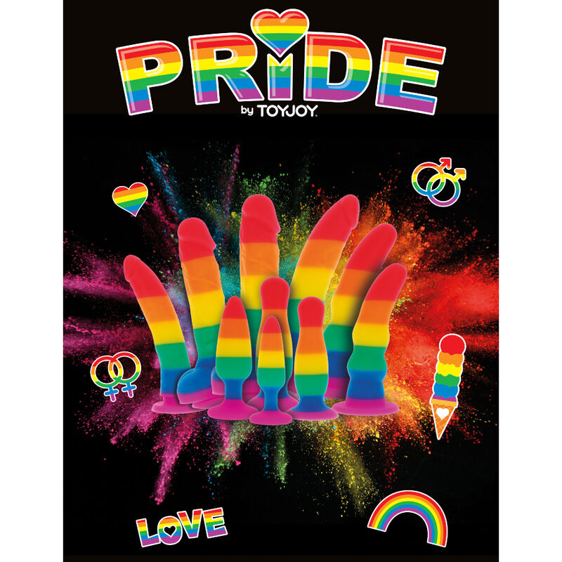 PRIDE - LGBT FLAG WAVE DILDO 17 CM