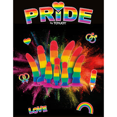 PRIDE - LGBT FLAG WAVE DILDO 17 CM
