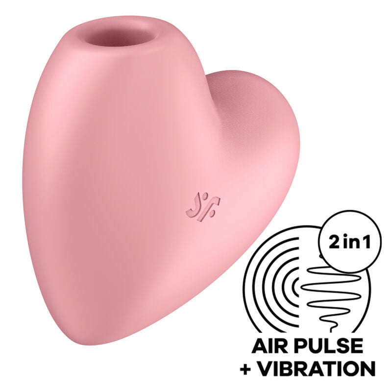 SATISFYER - CUTIE HEART WRIST STIMULATOR AND VIBRATOR PINK