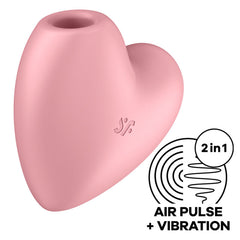 SATISFYER - CUTIE HEART WRIST STIMULATOR AND VIBRATOR PINK
