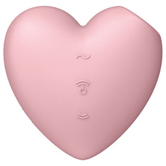 SATISFYER - CUTIE HEART WRIST STIMULATOR AND VIBRATOR PINK