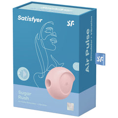 SATISFYER - SUGAR RUSH AIR PULSE STIMULATOR AND PINK VIBRATOR