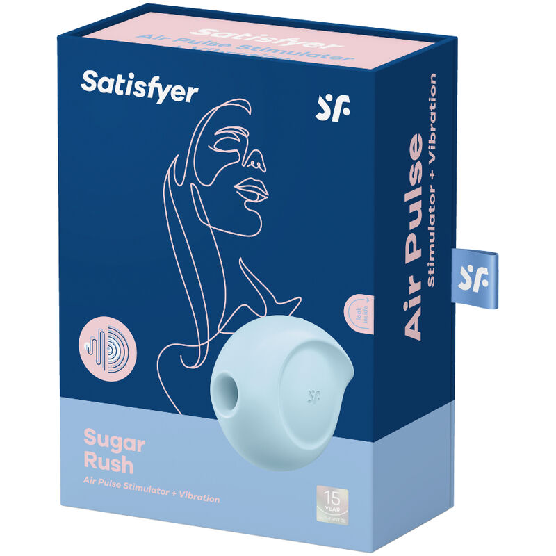 SATISFYER - SUGAR RUSH AIR PULSE STIMULATOR AND PINK VIBRATOR