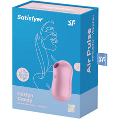 SATISFYER - COTTON CANDY PURPLE AIR PULSE STIMULATOR AND VIBRATOR