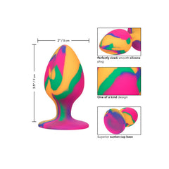 CALEXOTICS - CHEEKY BIG TIE-DYE ANAL PLUG