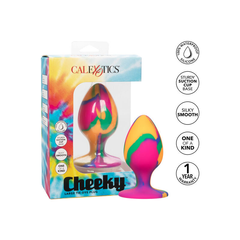CALEXOTICS - CHEEKY BIG TIE-DYE ANAL PLUG