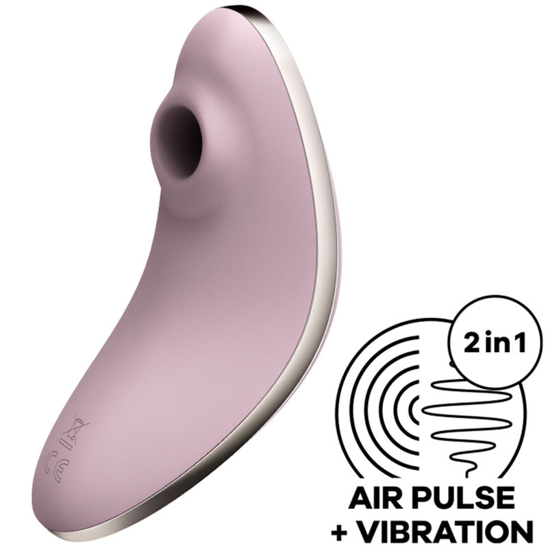 SATISFYER - VULVA LOVER 1 AIR PULSE STIMULATOR AND VIBRATOR BLUE