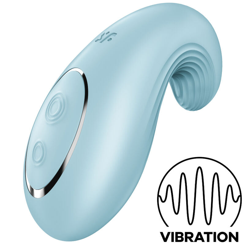 SATISFYER - BLUE DELIGHT LAY-ON DIPPING VIBRATOR