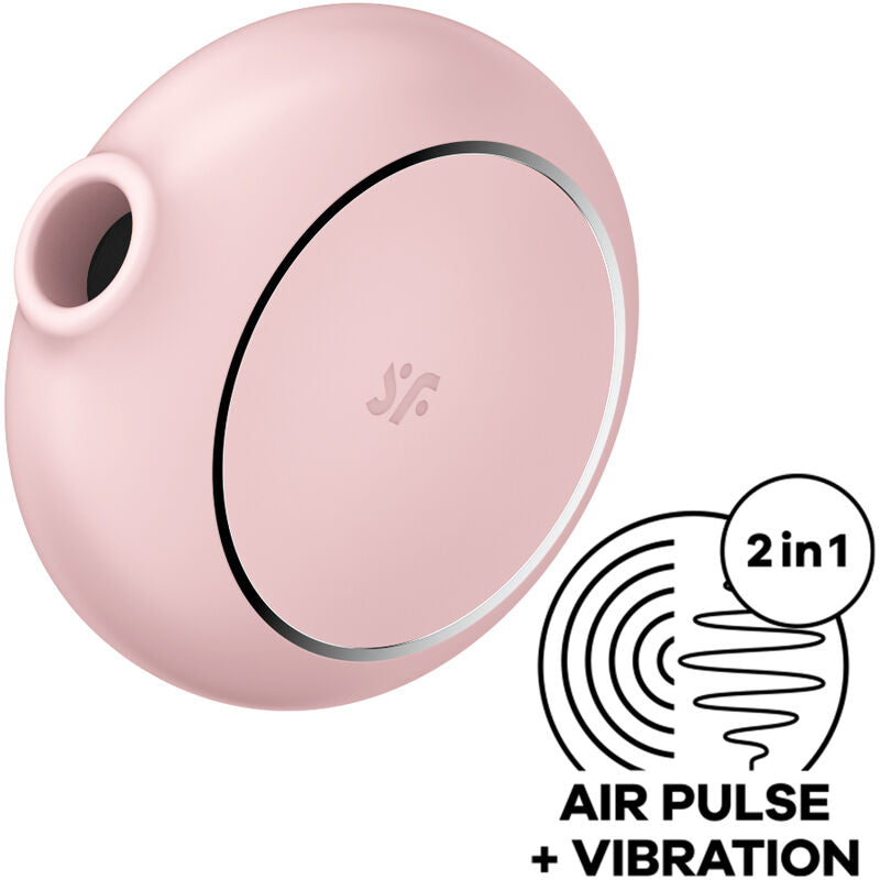 SATISFYER - PRO TO GO 3 DUAL AIR PULSE STIMULATOR AND VIBRATOR BLACK