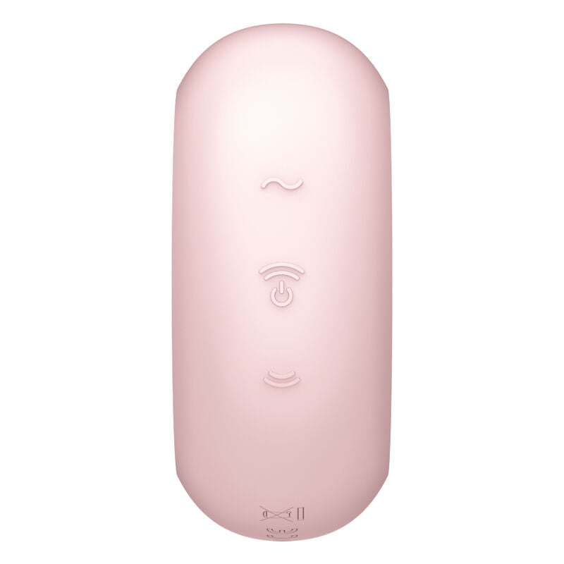 SATISFYER - PRO TO GO 3 DUAL AIR PULSE STIMULATOR AND VIBRATOR BLACK