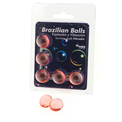 TALOKA - 5 BOLAS BRASILEIRAS EFEITO VIBRATÓRIO GEL EMOCIONANTE