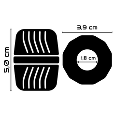 POWERING - SUPER FLEXIBLE AND RESISTANT PENIS RING 5 CM PR11 TRANSPARENT