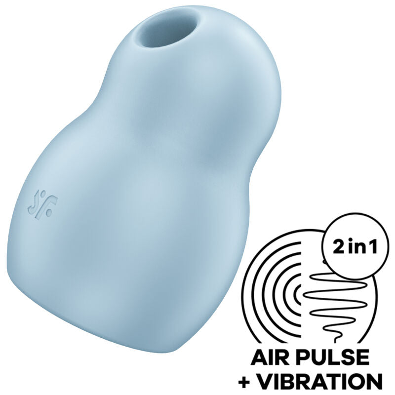 SATISFYER - PRO TO GO 1 DUAL AIR PULSE STIMULATOR AND VIBRATOR RED