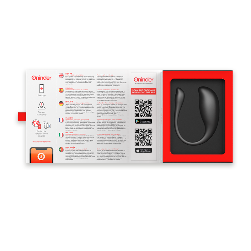 ONINDER - PINK NAIROBI VIBRATING EGG - FREE APP