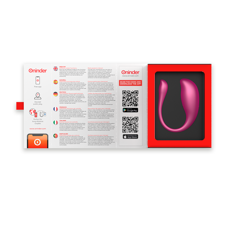ONINDER - PINK NAIROBI VIBRATING EGG - FREE APP