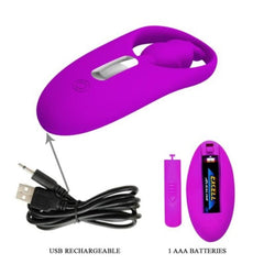 PRETTY LOVE - WILD RABBIT STIMULATOR FOR COCKS WITH REMOTE CONTROL LILAC